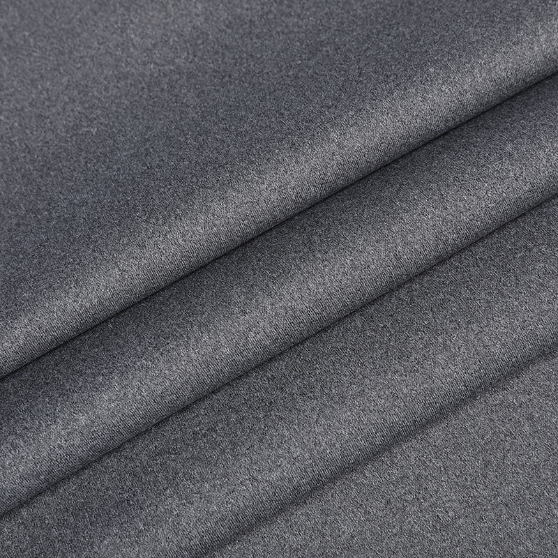 APP1109 Warp knitted polyester flat cloth (hemp grey) casual mechanical elastic fabric