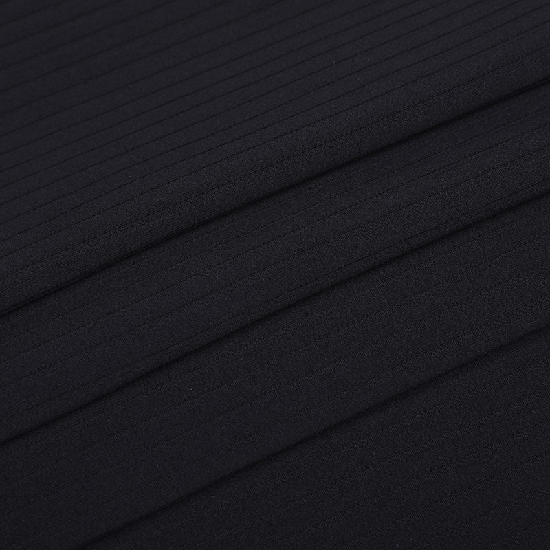 APJ1111 Warp knitted polyester ammonia stripe jacquard trousers fabric