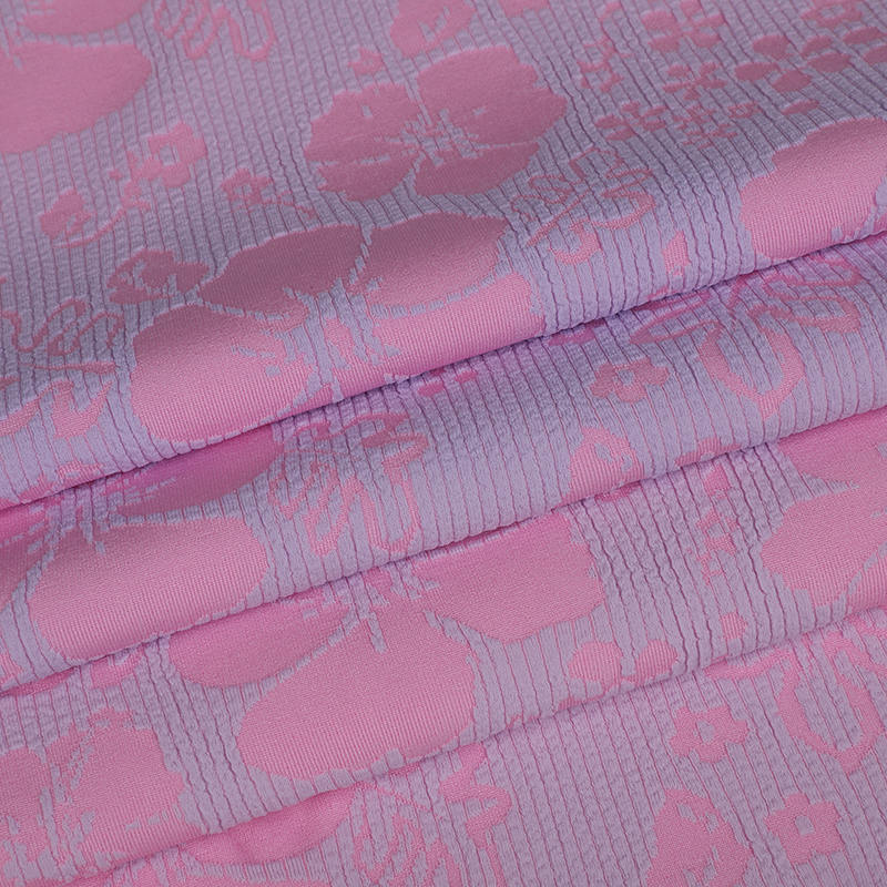 CPJ1279 Brocade polyester ammonia two-sided jacquard swimsuit fabric