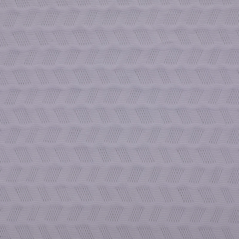 BPJ0671 White diagonal square jacquard polyester ammonia sportswear fabric